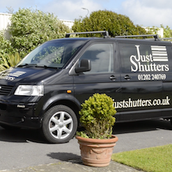 Why Just Shutters - Branded Van