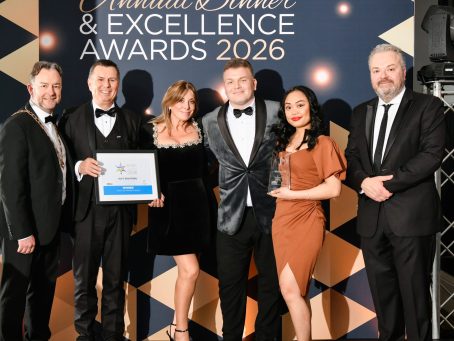 Just Shutters Team receiving the Best Marketing Programme award