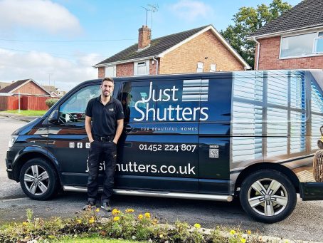 Just Shutters Van with Franchisee