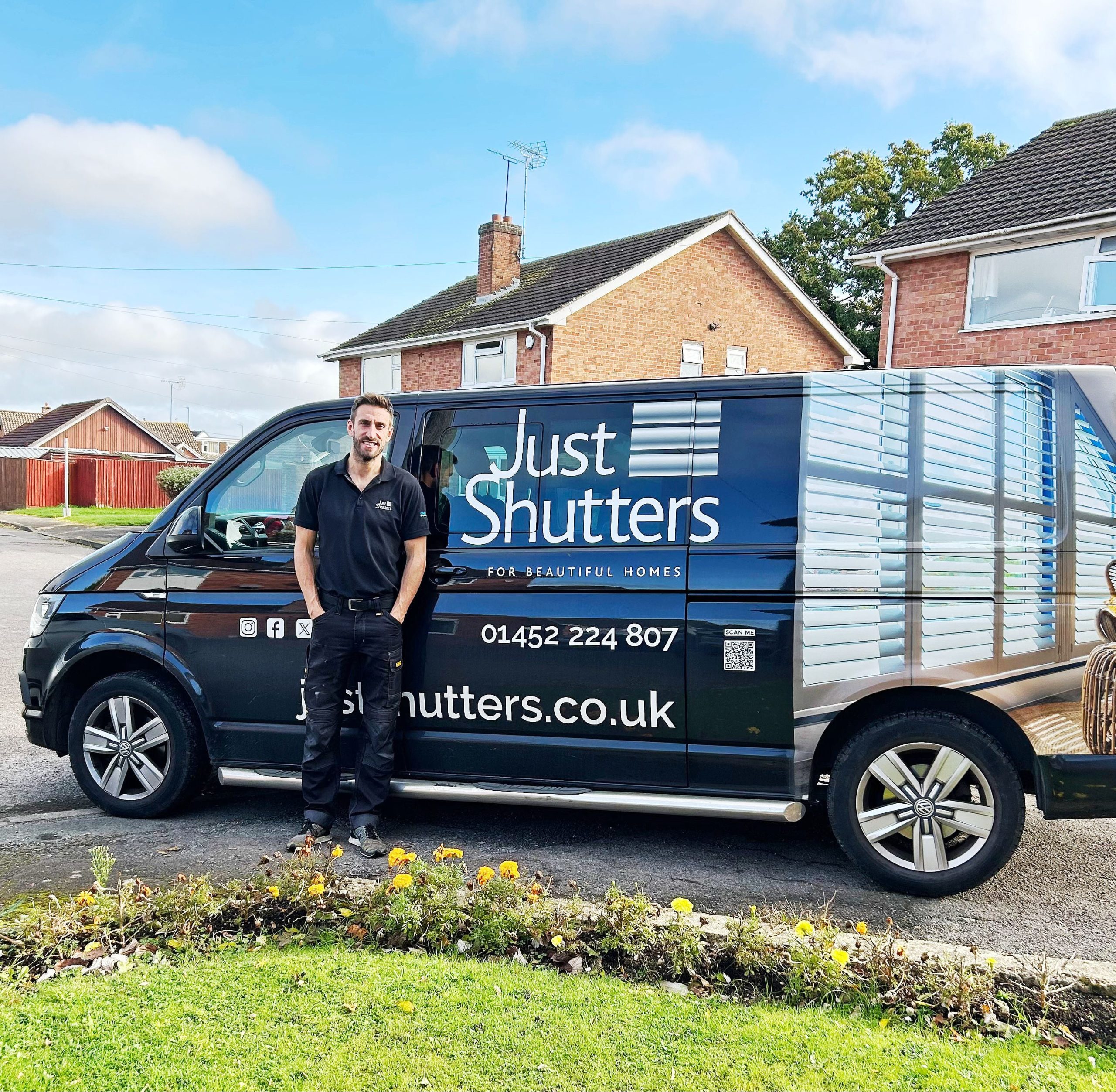 Just Shutters Van with Franchisee